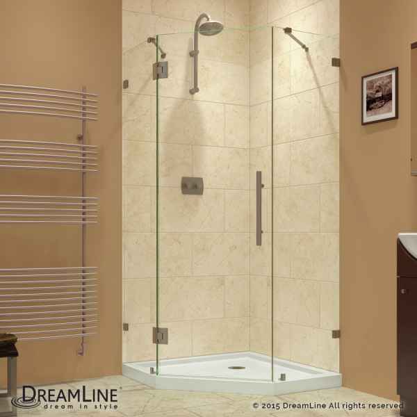 DreamLine Prism Lux 34 5/16" by 34 5/16" Frameless Hinged Shower Enclosure